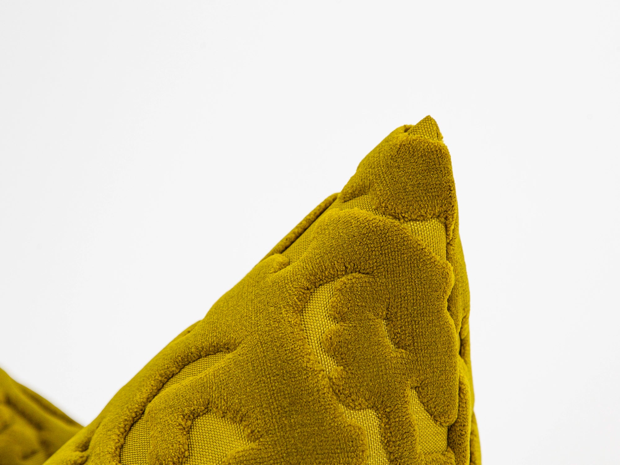 Mustard Cut Velvet Pillow Cover