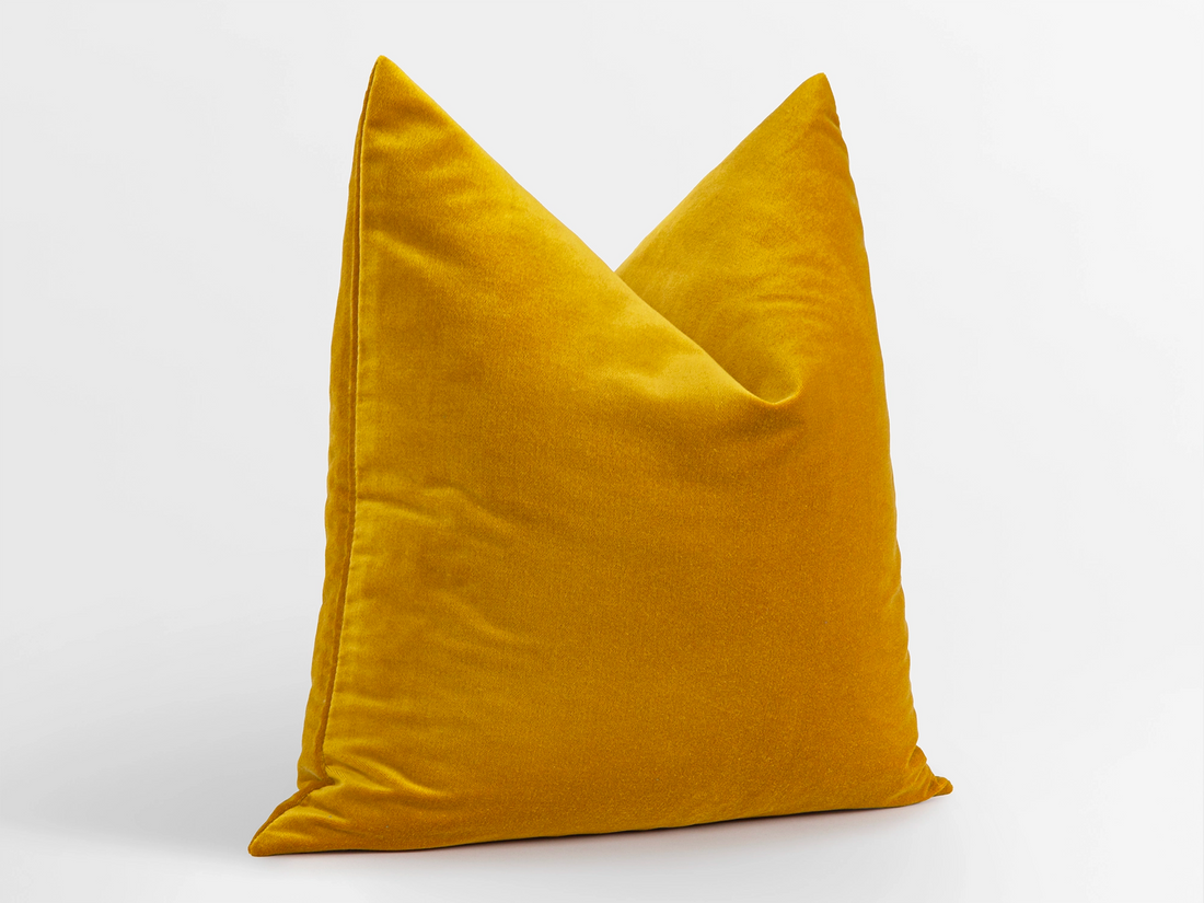 Mustard Velvet Pillow Cover