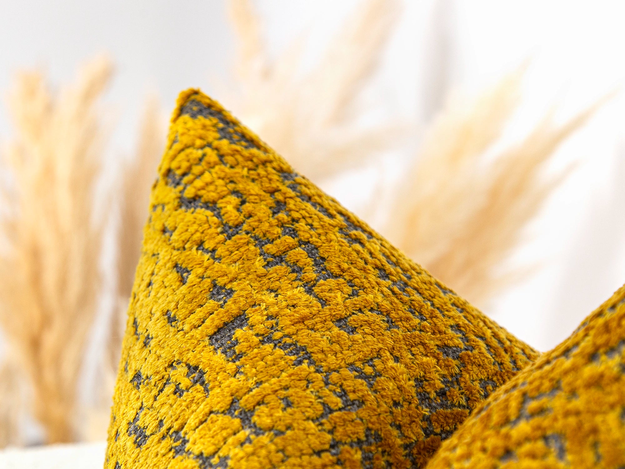Mustard Textured Soft Cozy Pillow Cover