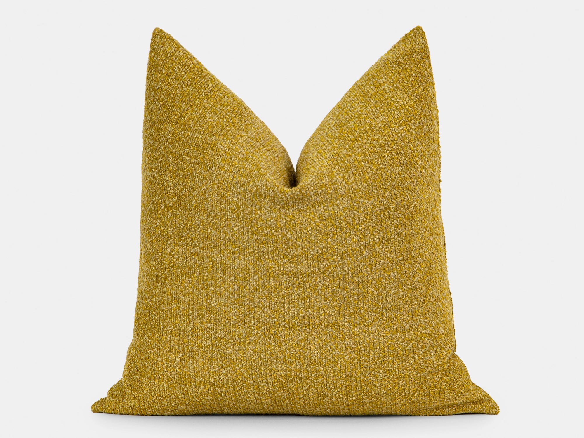 Mustard Gold Boucle Pillow Cover