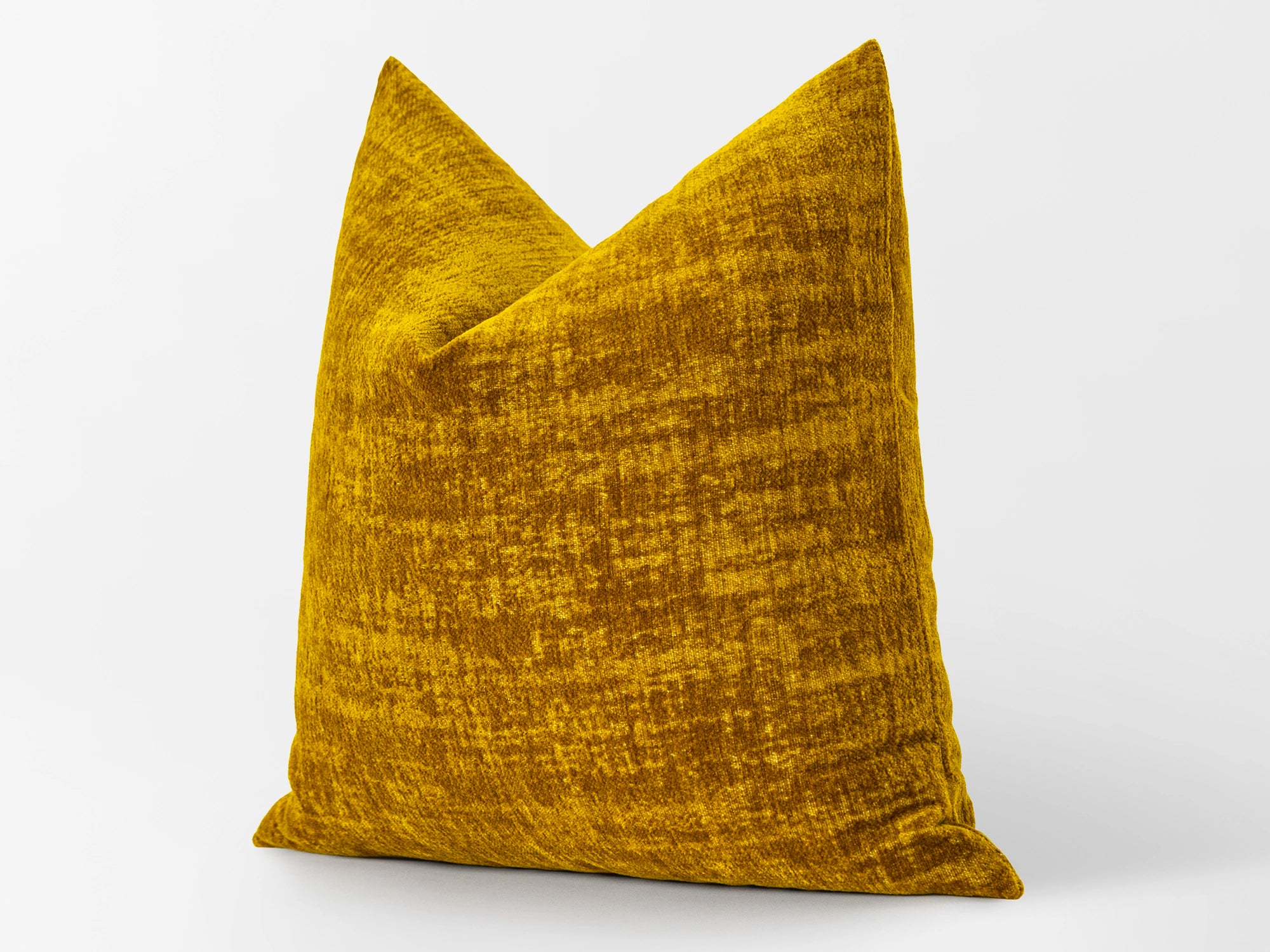 Mustard Gold Textured Pillow Cover