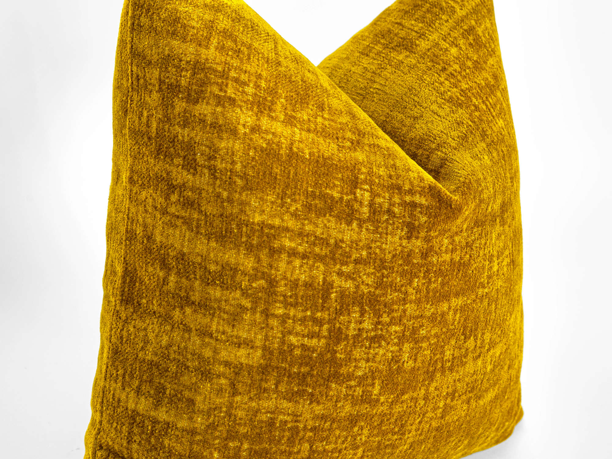 Mustard Gold Textured Pillow Cover