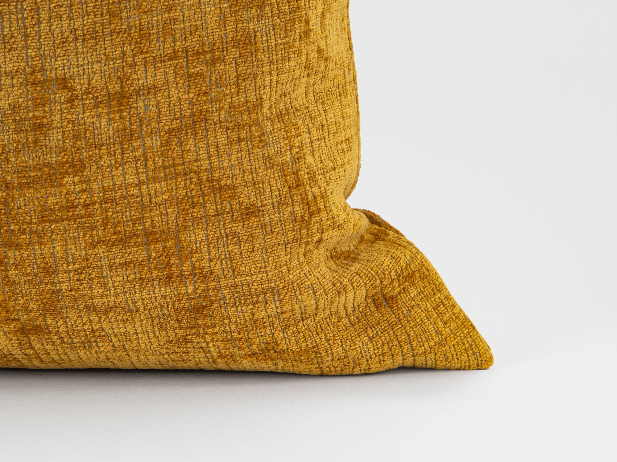 Mustard Gold Textured Pillow Cover