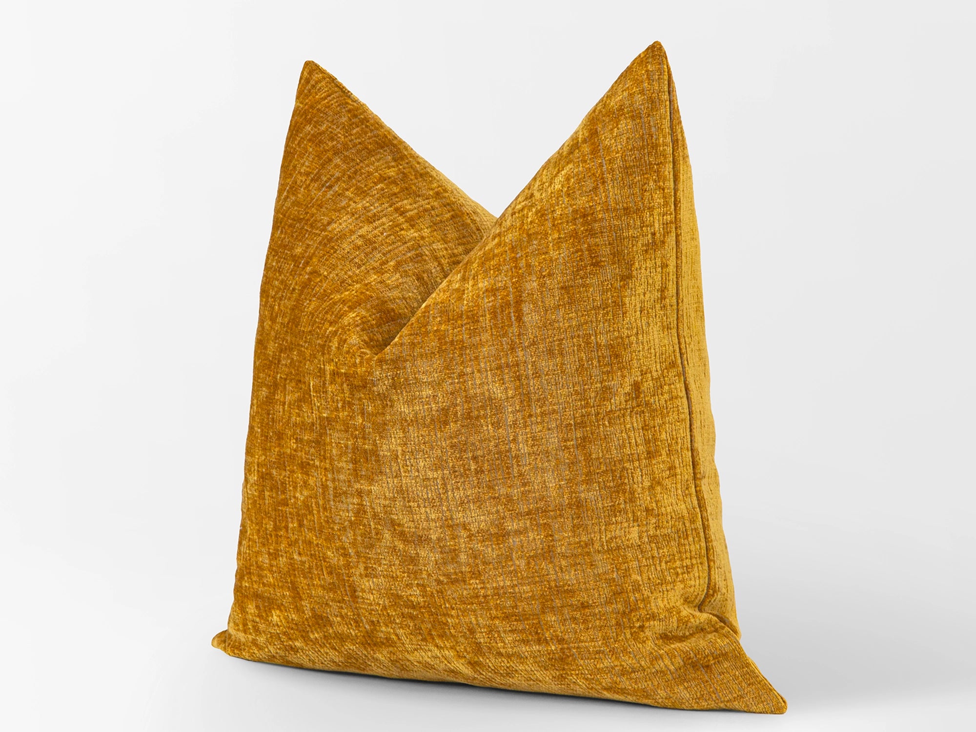 Mustard Gold Textured Pillow Cover