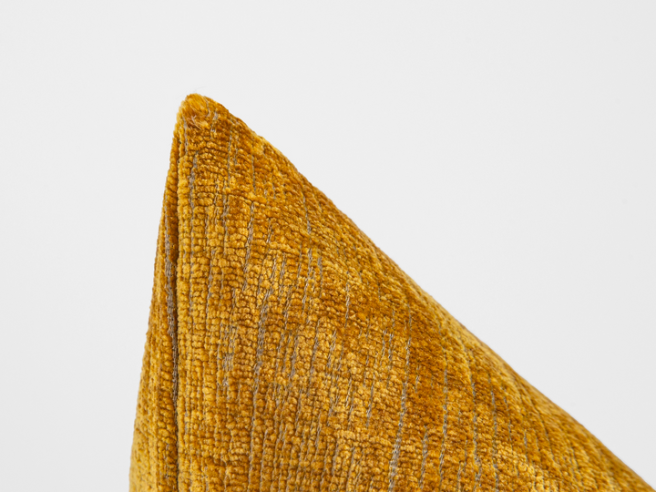 Mustard Gold Textured Pillow Cover