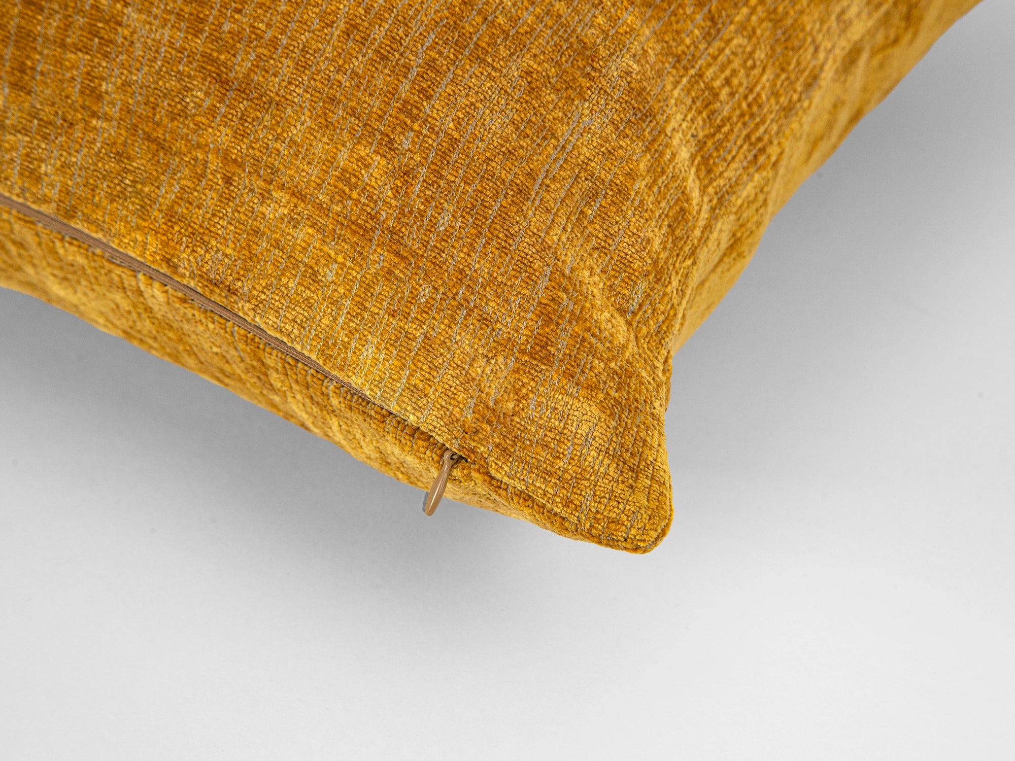 Mustard Gold Textured Pillow Cover