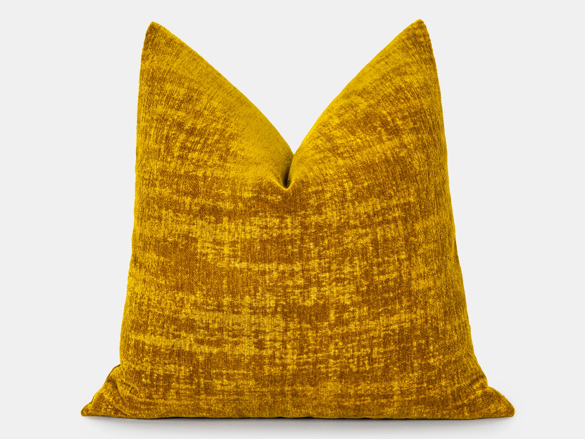 Mustard Gold Textured Pillow Cover