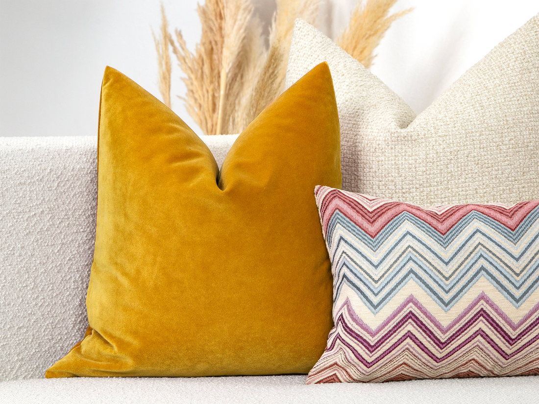 Mustard Gold Velvet Pillow Cover