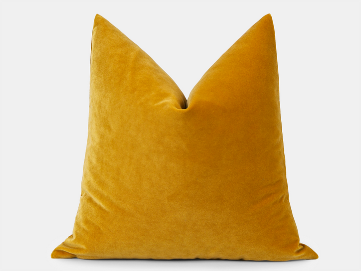 Mustard Gold Velvet Pillow Cover