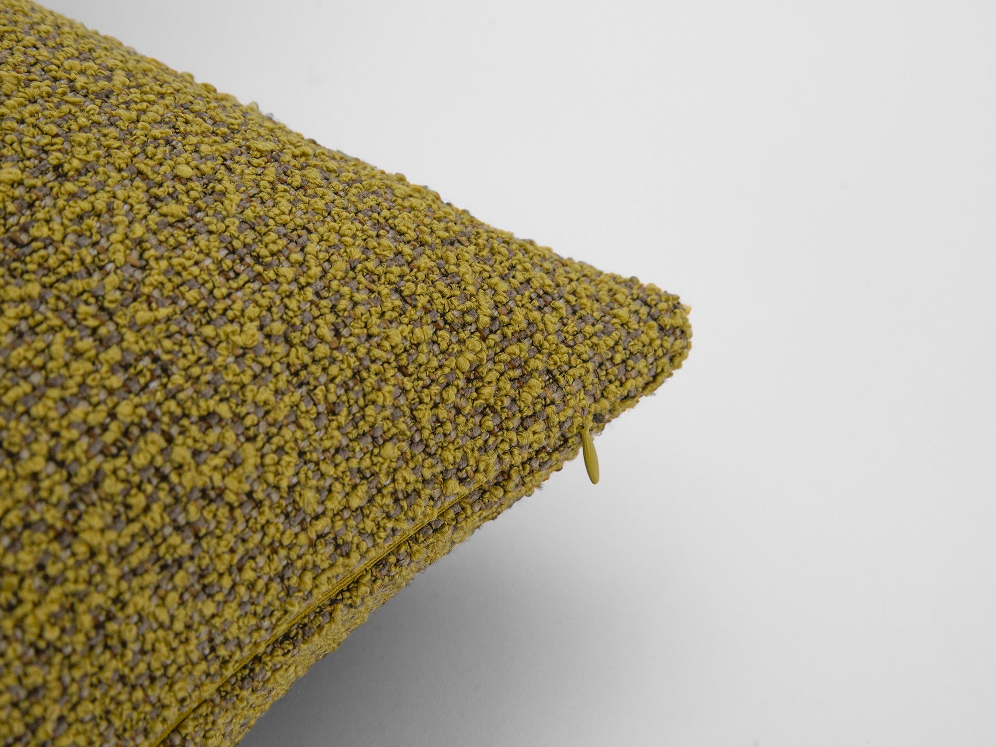 Mustard Boucle Pillow Cover