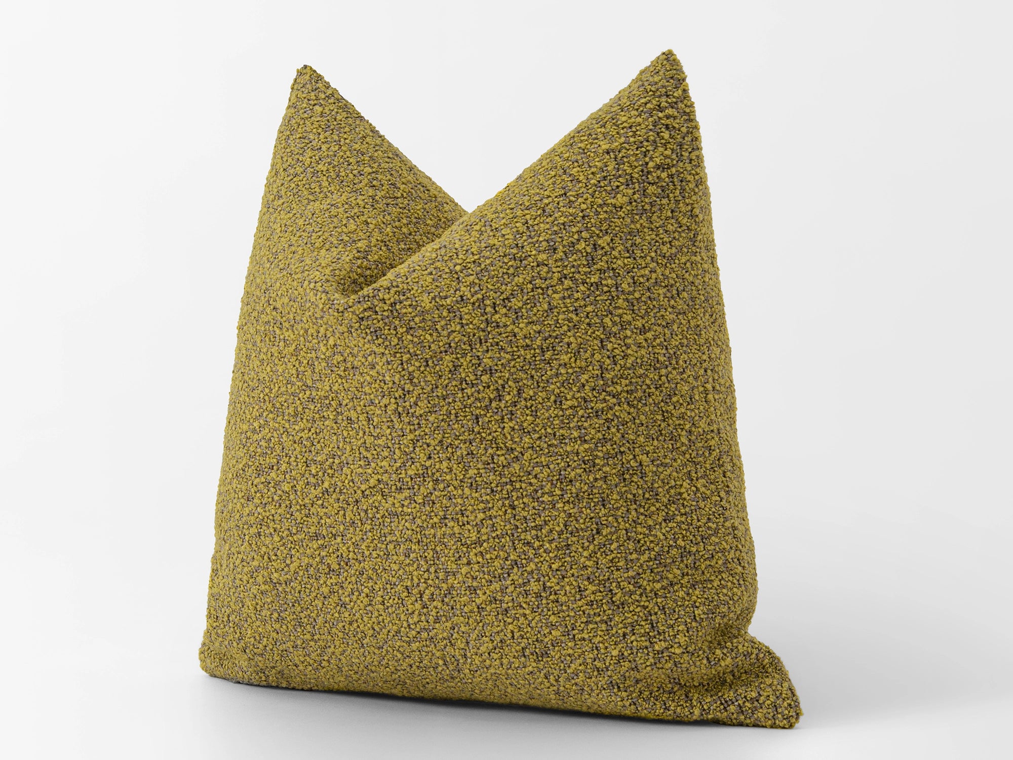 Mustard Boucle Pillow Cover