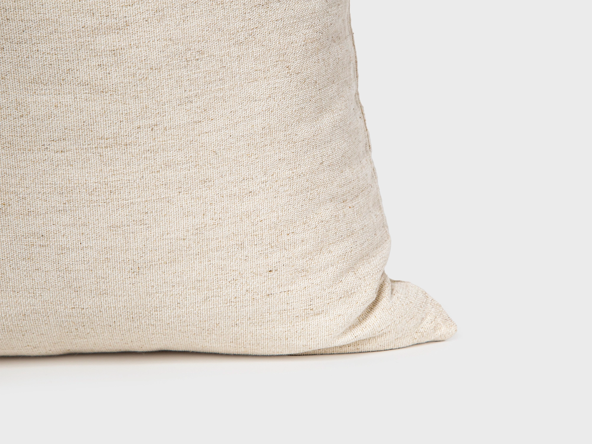 Natural Beige Woven Pillow Cover