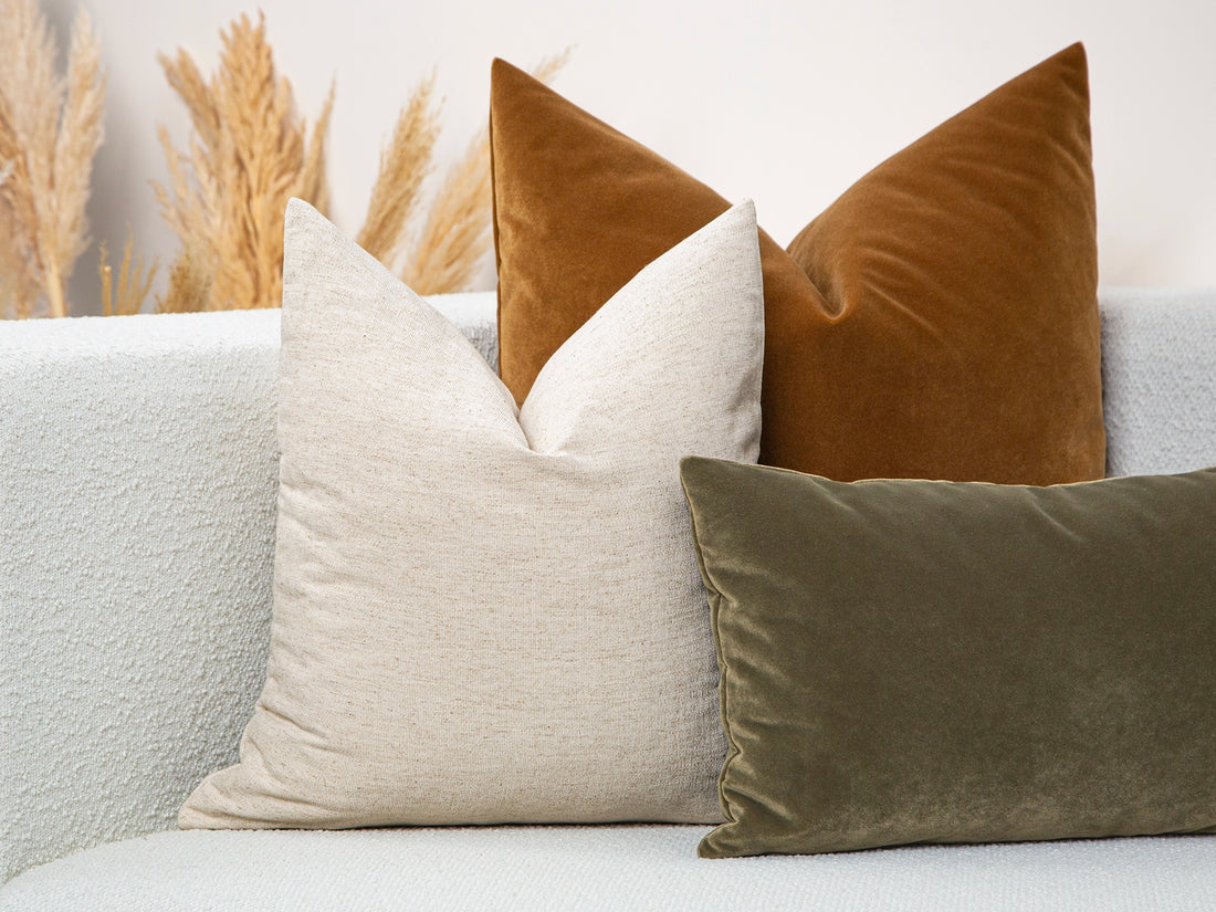Natural Beige Woven Pillow Cover