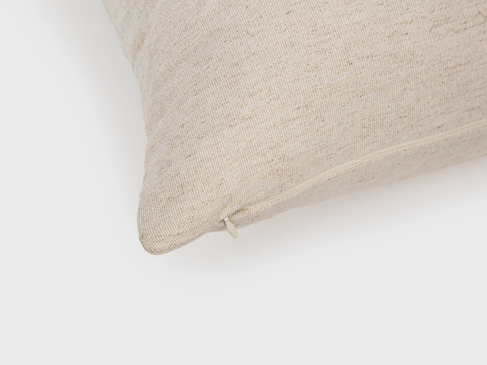 Natural Beige Woven Pillow Cover