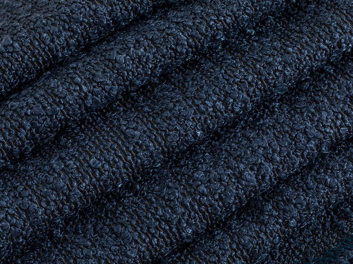 Navy Blue Boucle Upholstery Fabric - Monarch