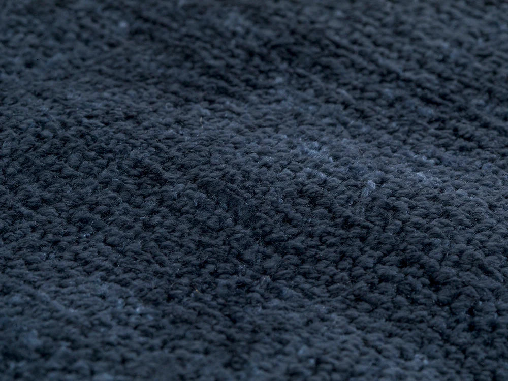 Navy Blue Chenille Upholstery Fabric - Eloria