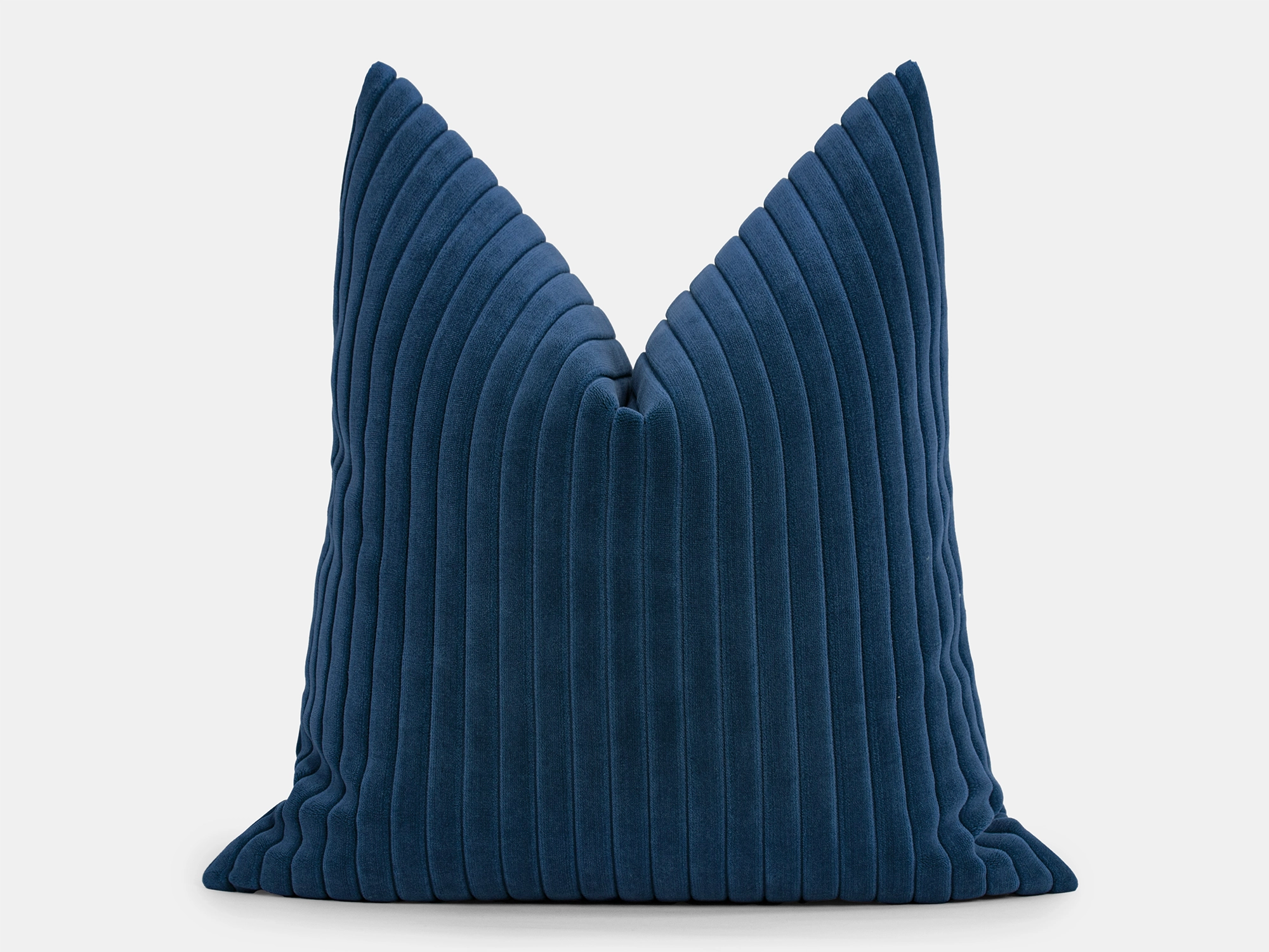 Navy Blue Corduroy Velvet Pillow Cover