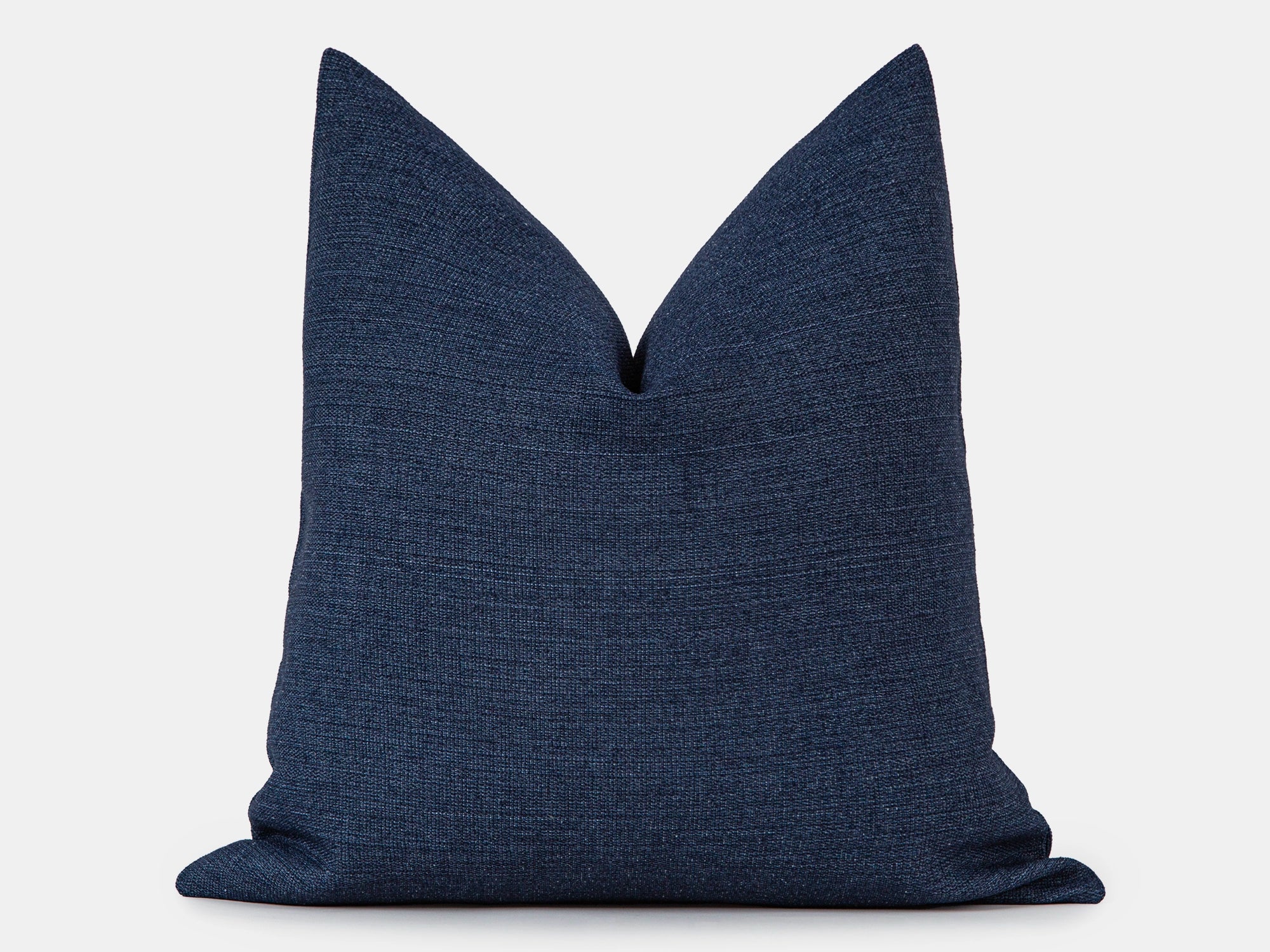 Navy Blue Linen Pillow Cover