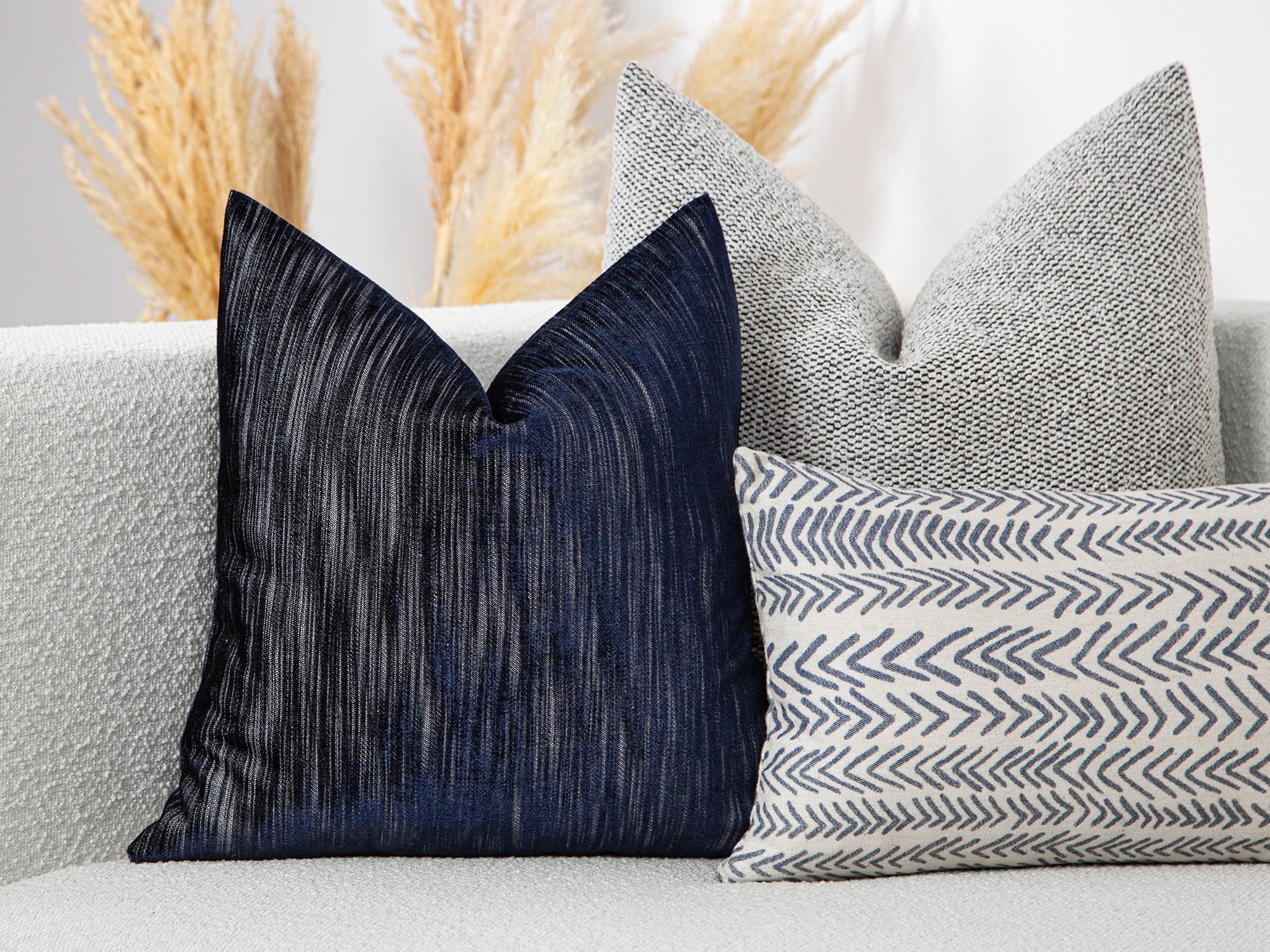 Navy Blue Luxury Velvet Pillow Cover