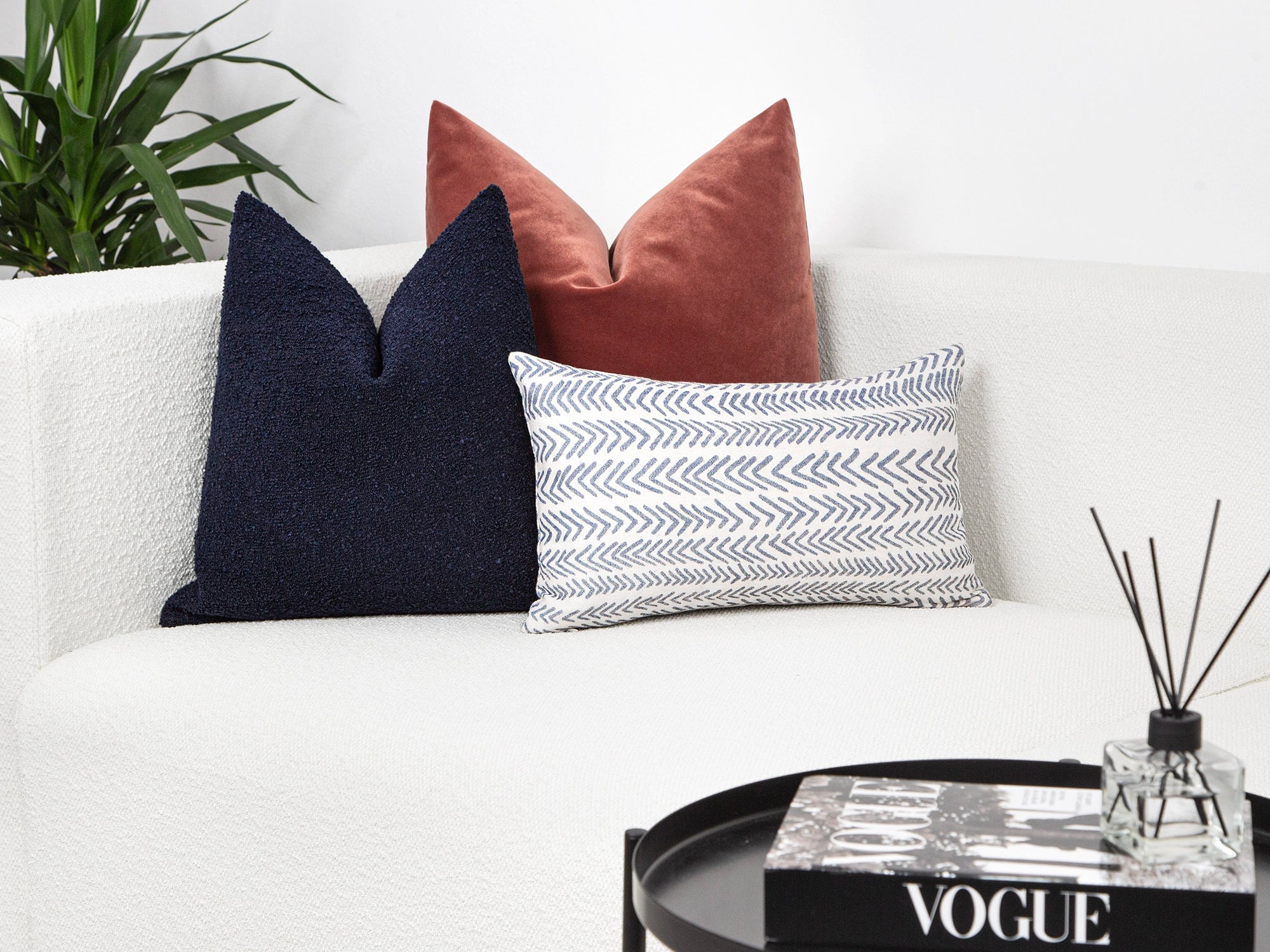 Midnight Boucle Pillow Cover