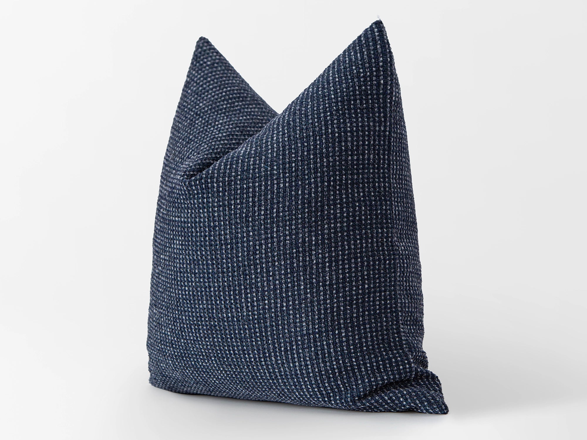 Navy Blue Textured Boho Pillow Cover