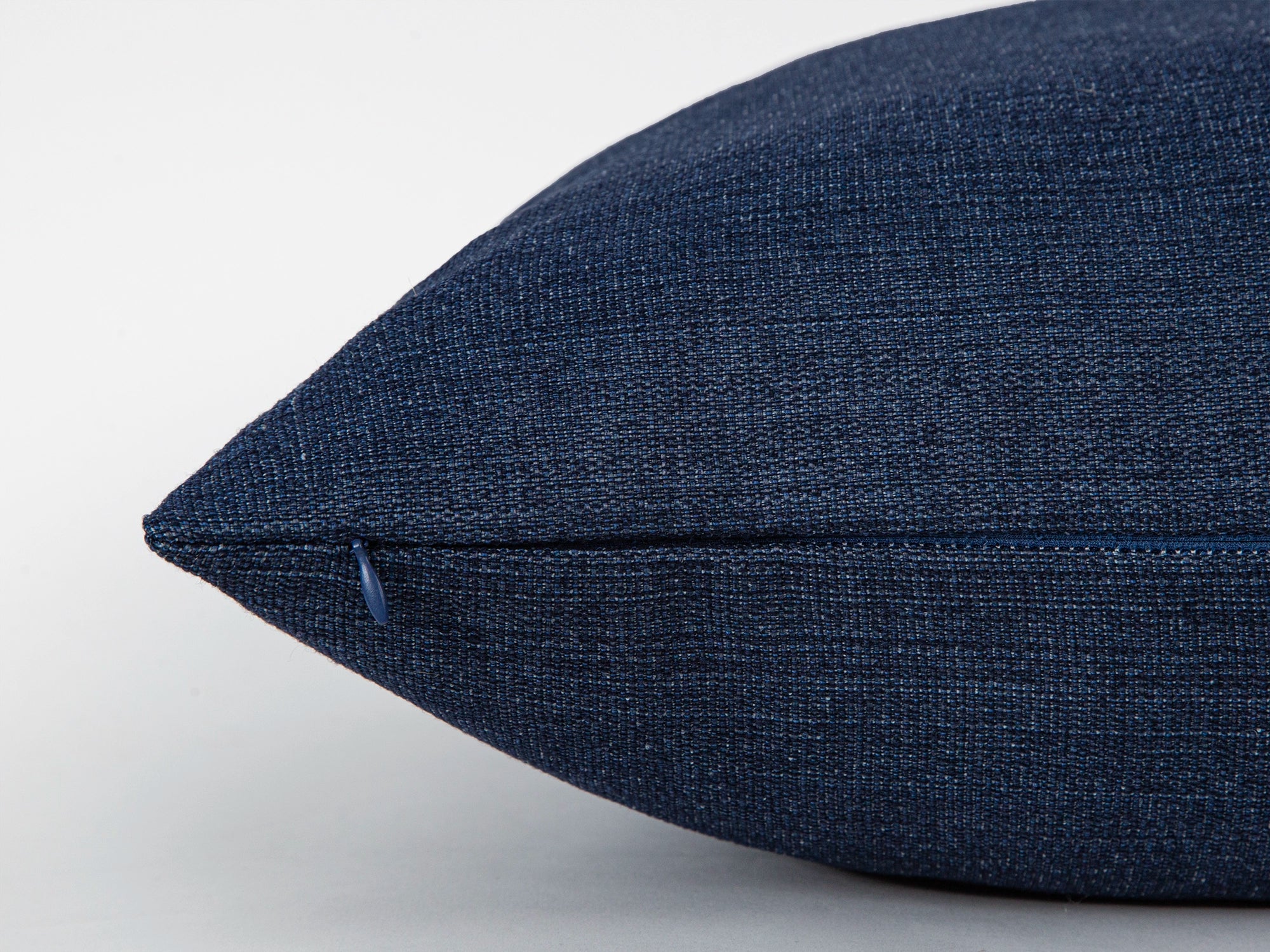 Navy Blue Linen Pillow Cover