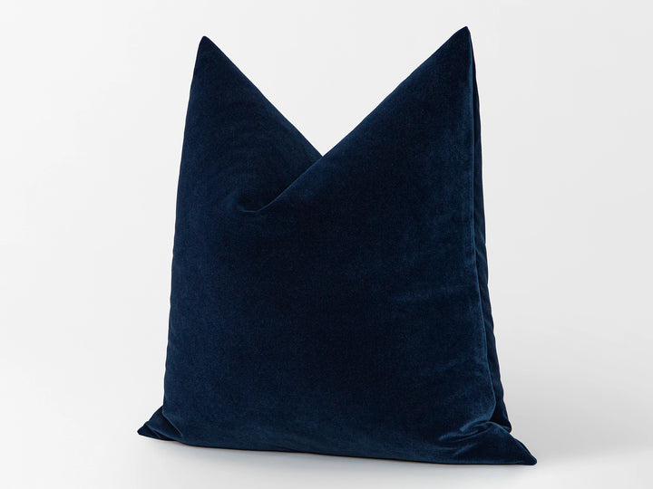 Navy Blue Velvet Pillow Cover