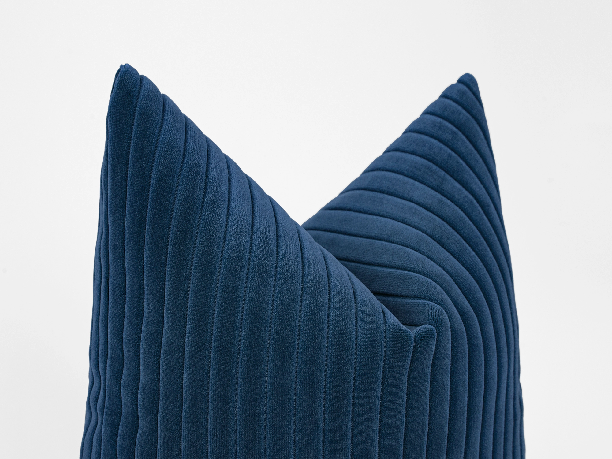 Navy Blue Corduroy Velvet Pillow Cover