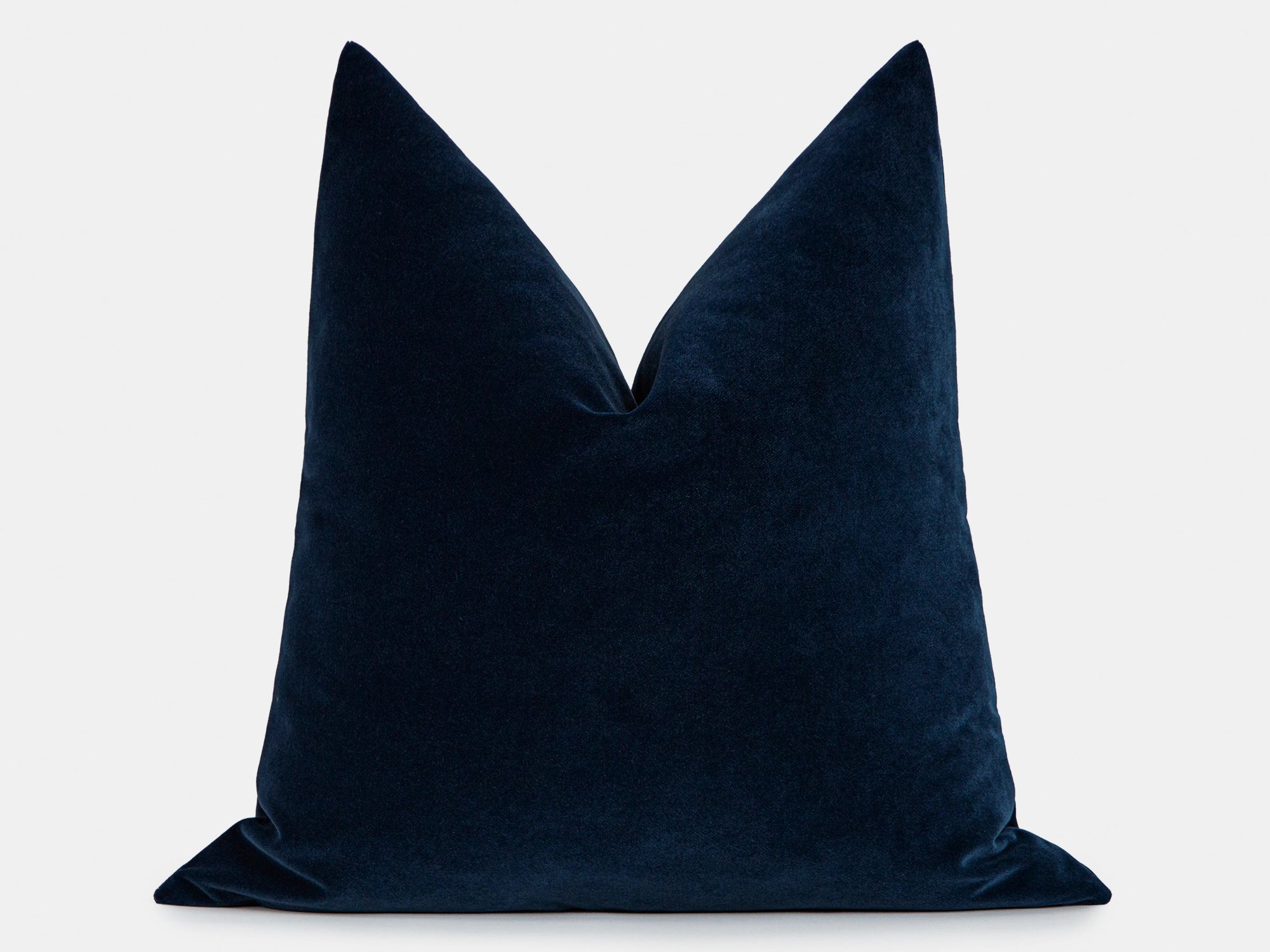 Navy Blue Velvet Pillow Cover