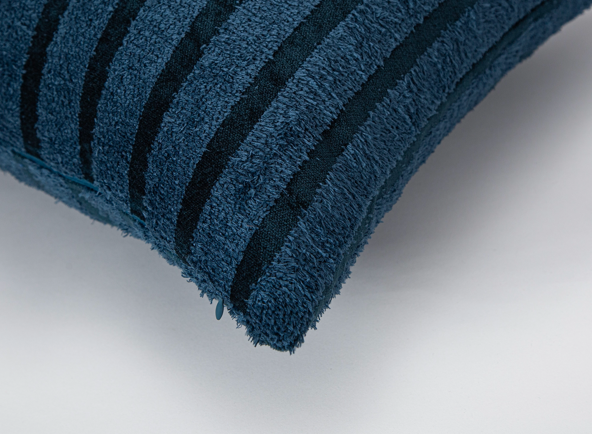 Navy Striped Super Soft Fluffy Pillow Cover