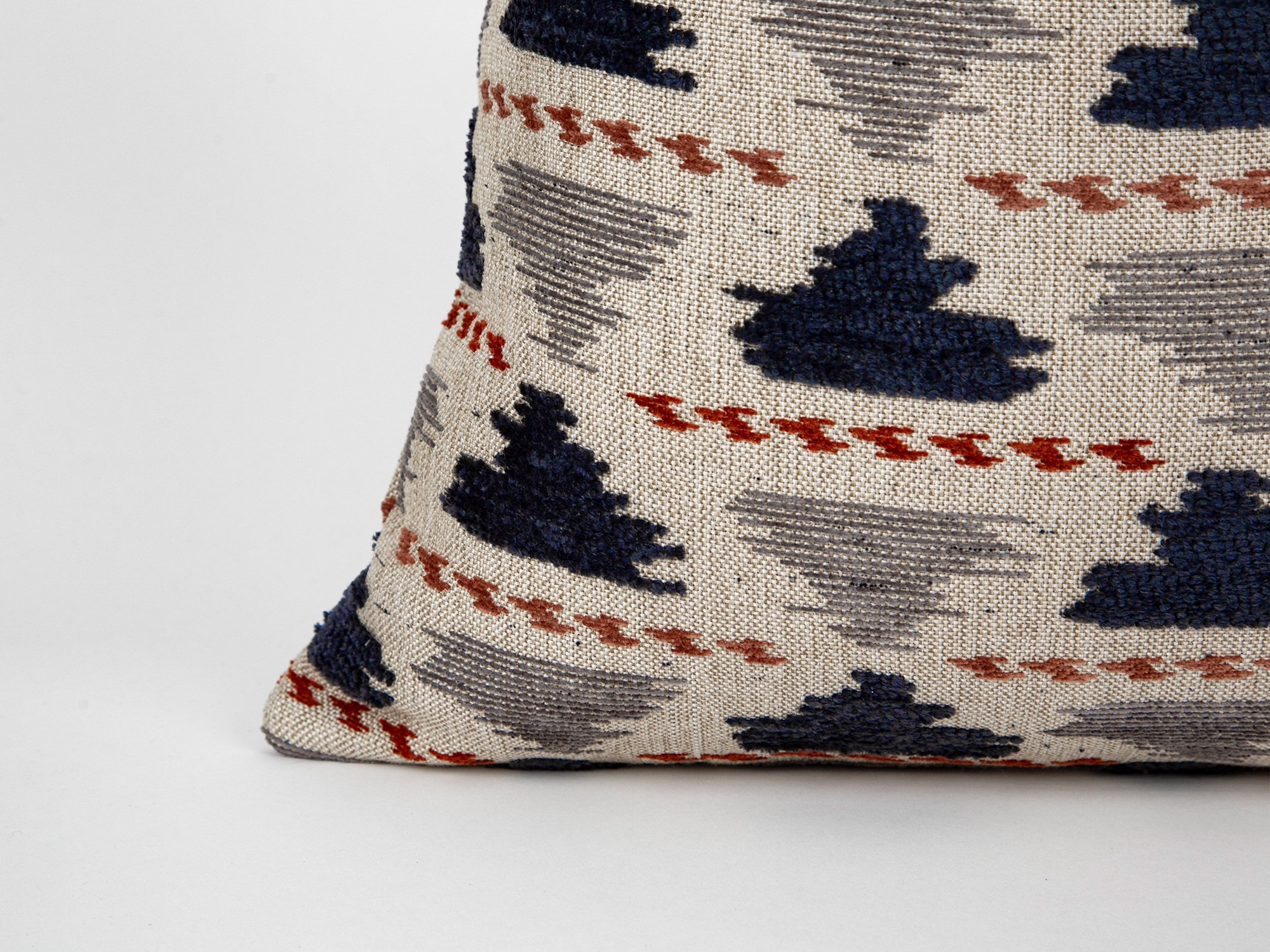 Navy Accent Throw Pillow Cover - Textured & Soft