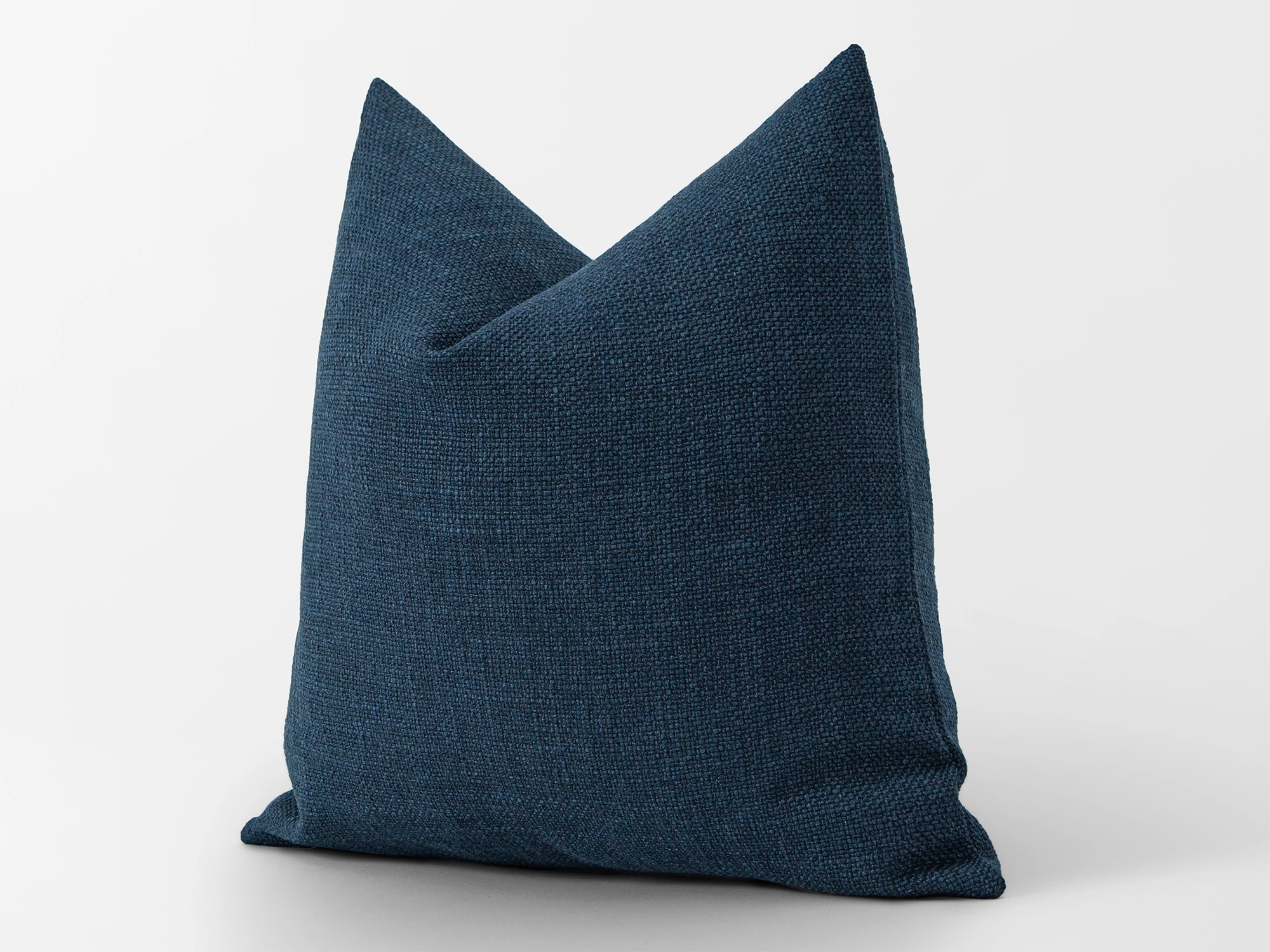 Navy Linen Pillow Cover