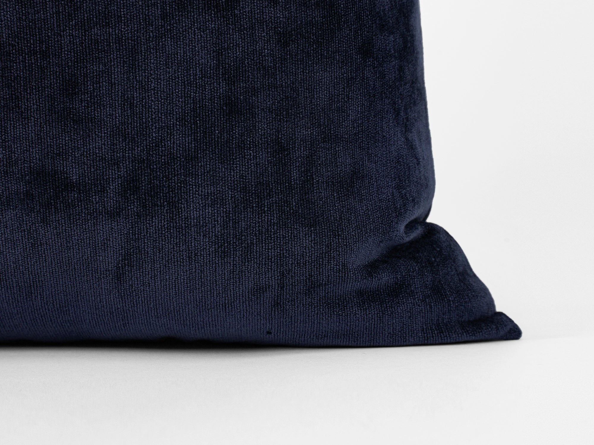 Navy Blue Woven Pillow Cover