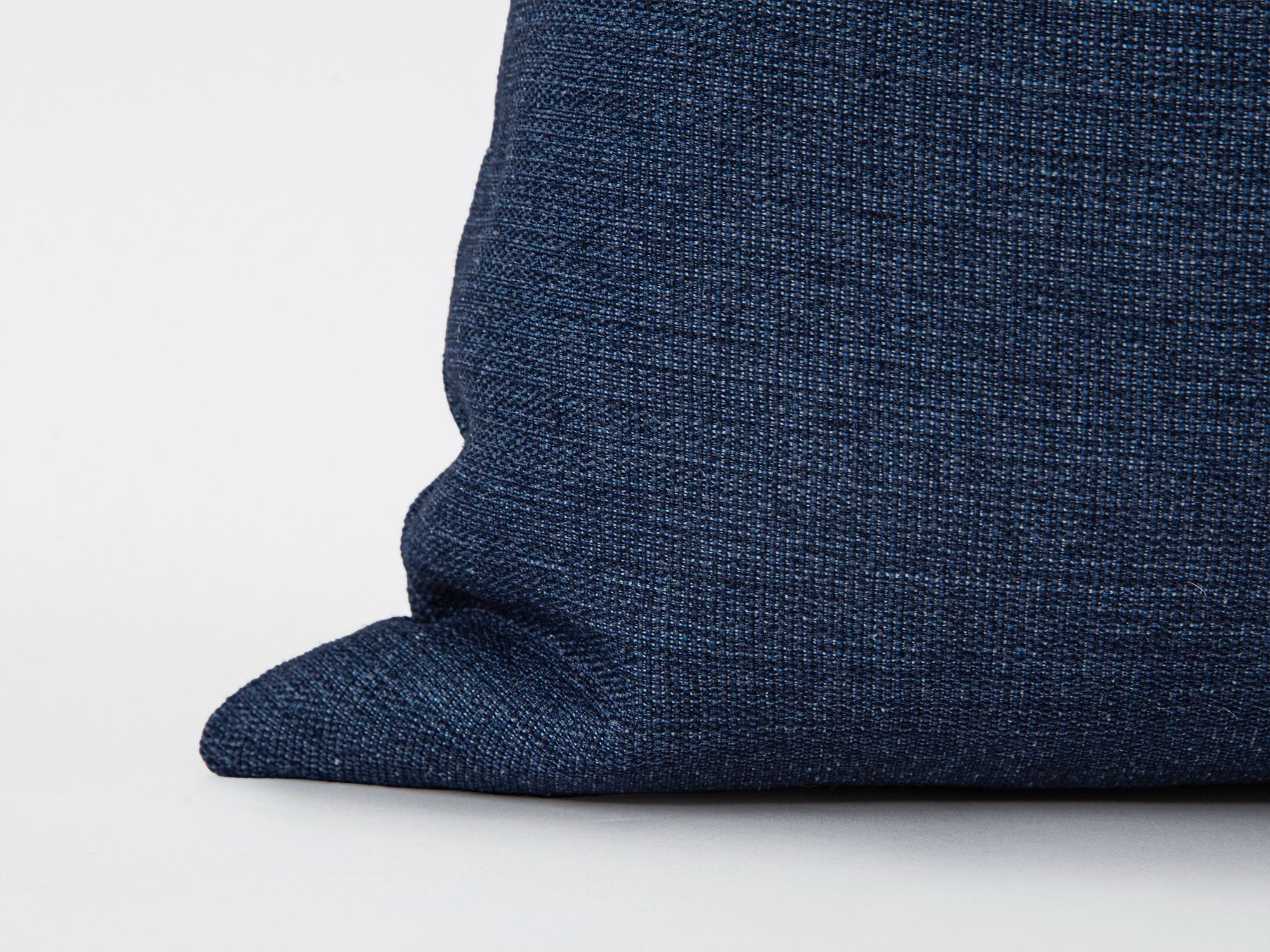 Navy Blue Linen Pillow Cover