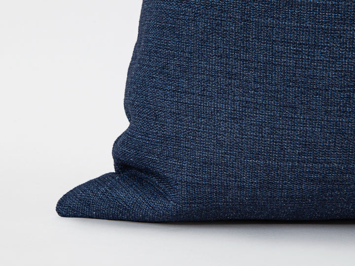 Navy Blue Linen Pillow Cover