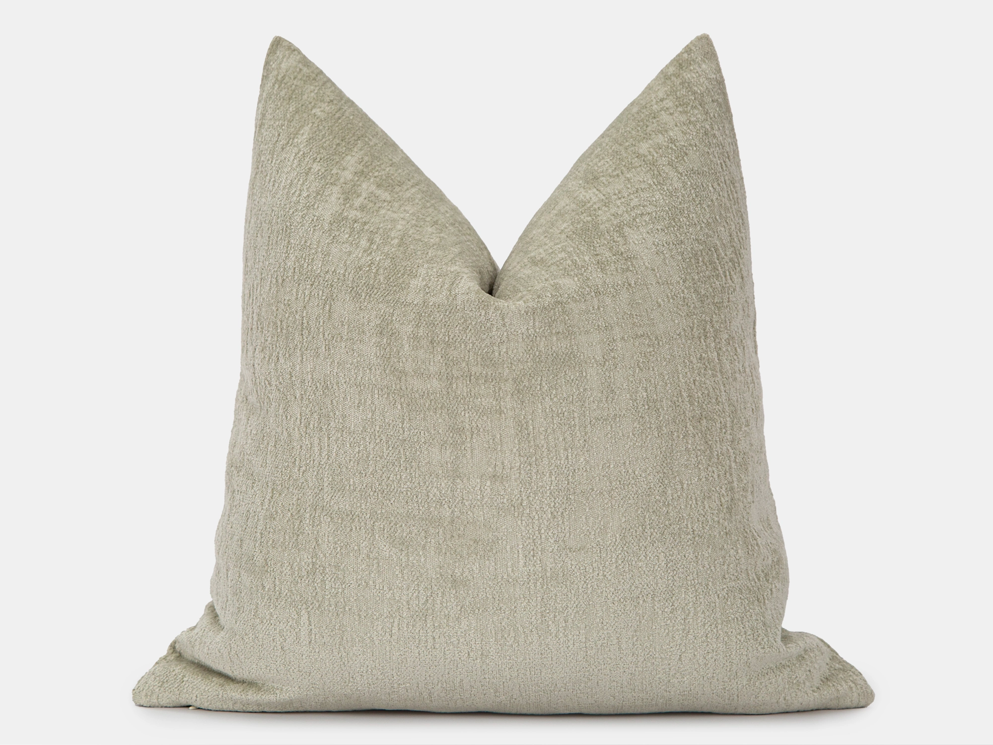 Beige Chenille Throw Pillow Cover