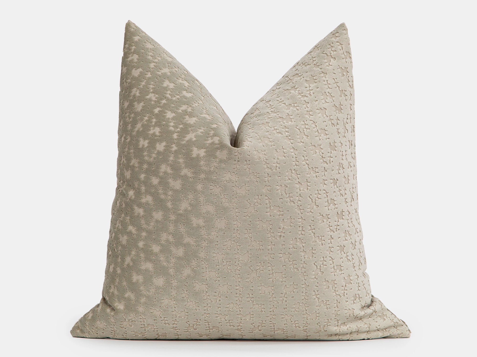 Neutral Cut Velvet Pillow Cover