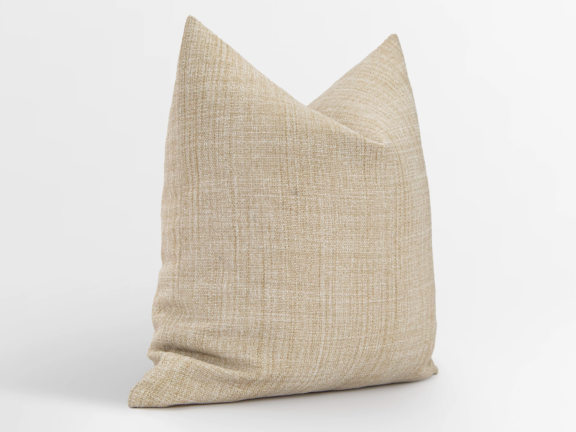 Earthy Beige Linen Pillow Cover
