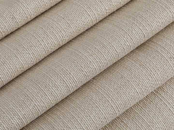 Neutral Beige Linen Look Upholstery Fabric - Cunda