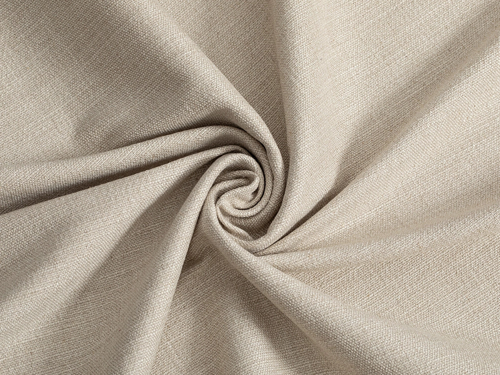 Neutral Beige Linen Look Upholstery Fabric - Cunda