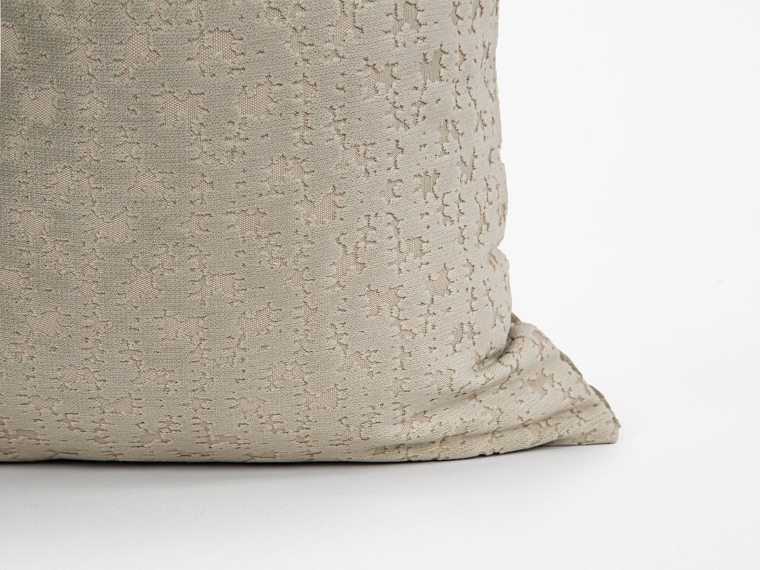 Neutral Cut Velvet Pillow Cover