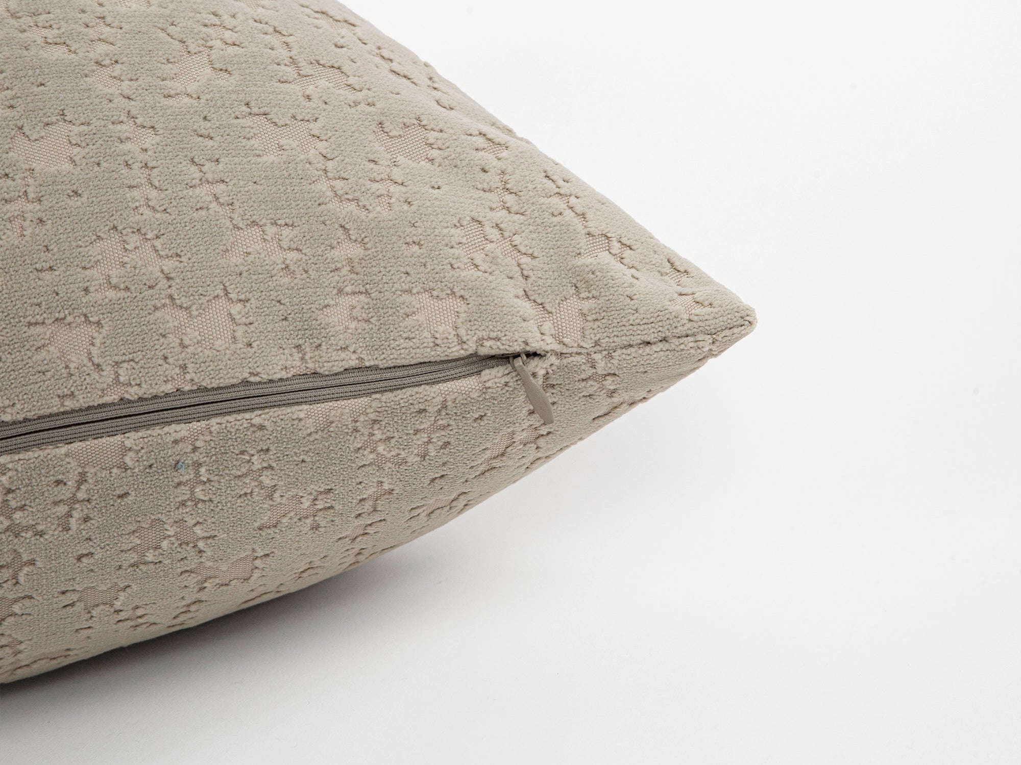 Neutral Cut Velvet Pillow Cover