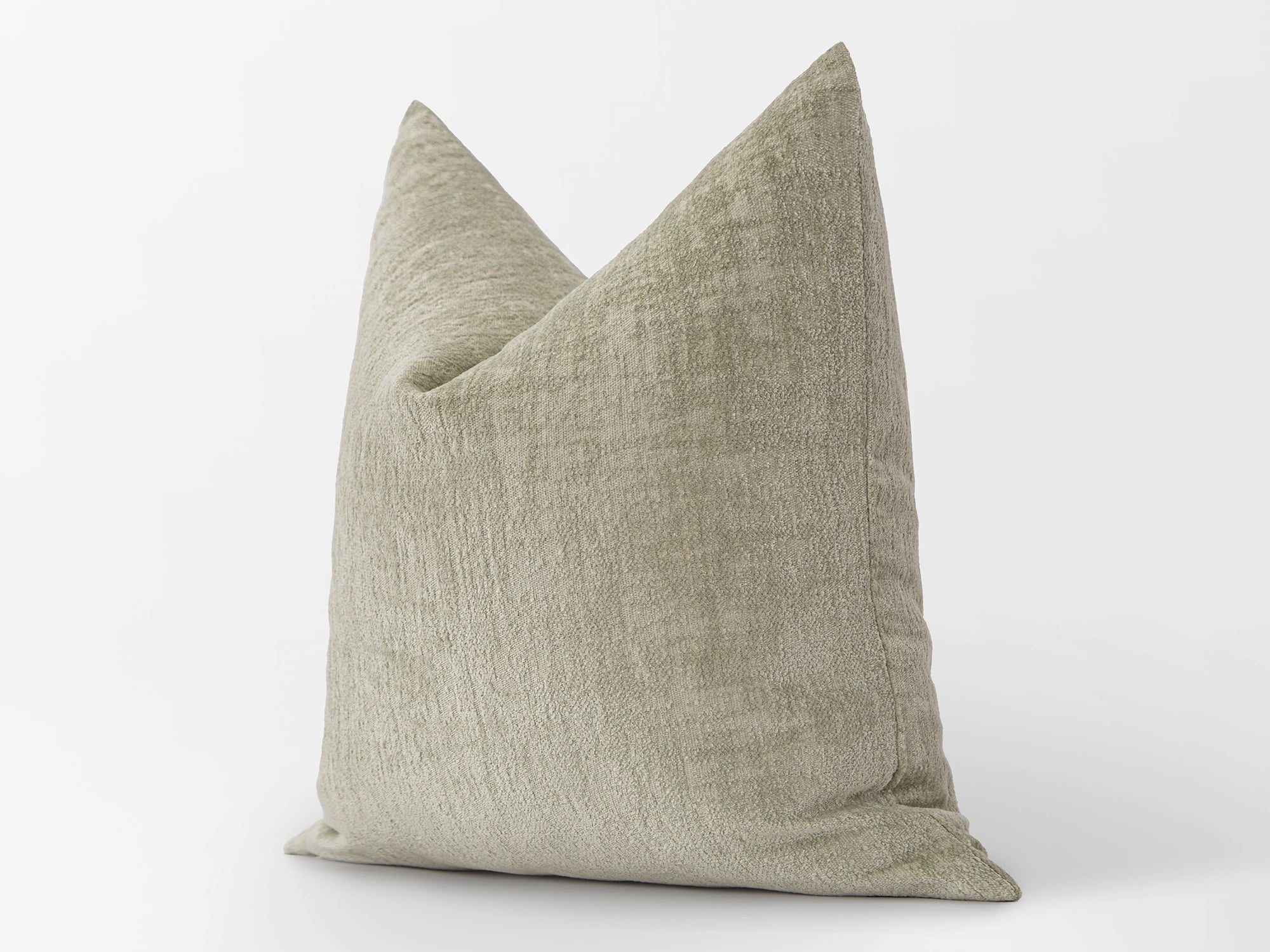 Beige Chenille Throw Pillow Cover