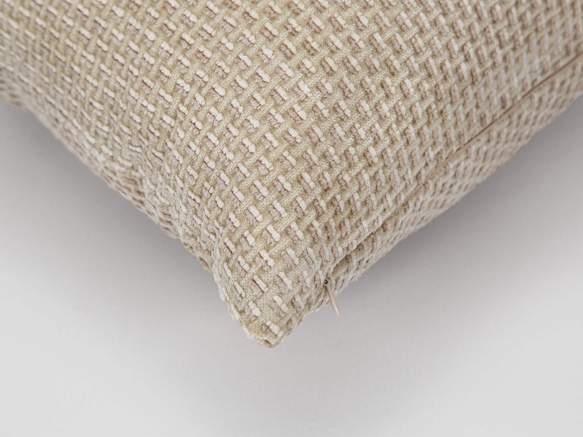 Neutral Beige Textured Pillow Cover