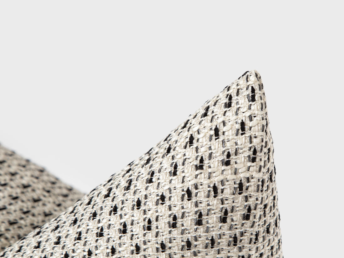 Neutral Beige Structured Woven Pillow Cover