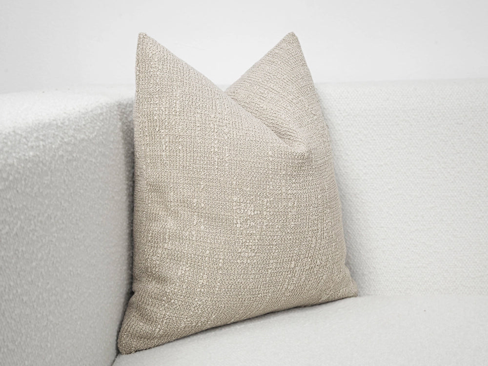 Beige Bohemian Textured Pillow Cover