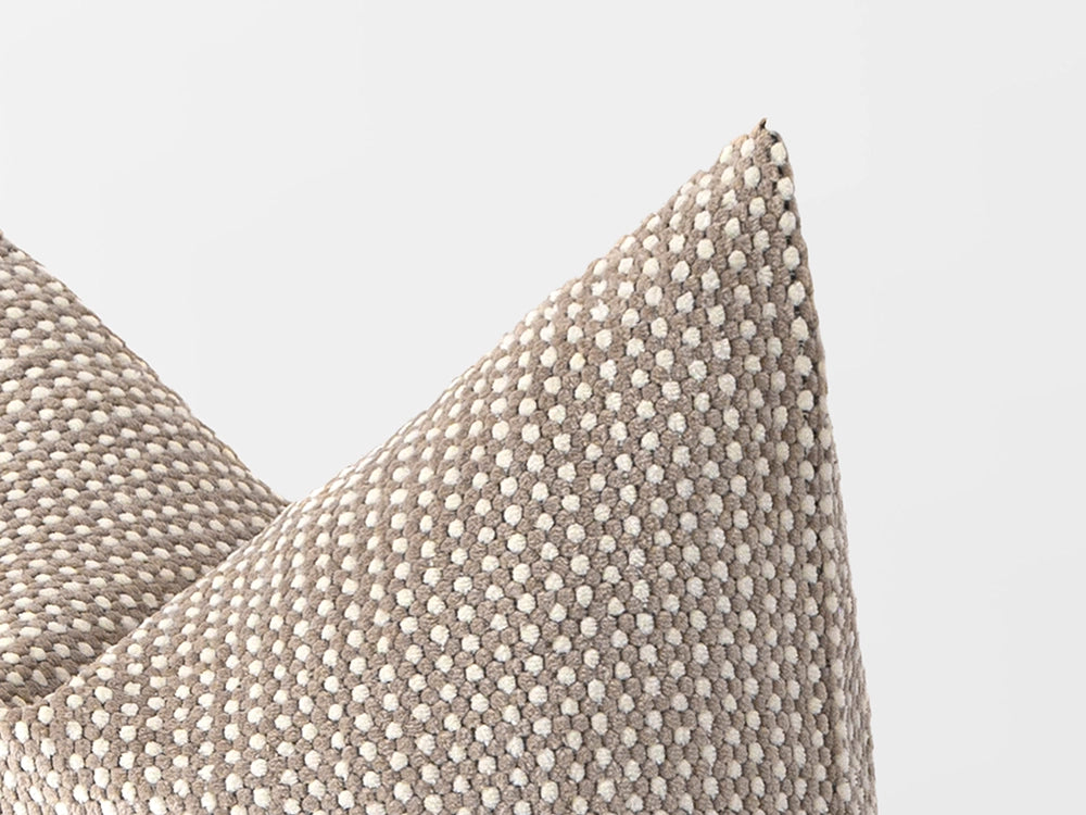 Beige Spotted Pillow Cover