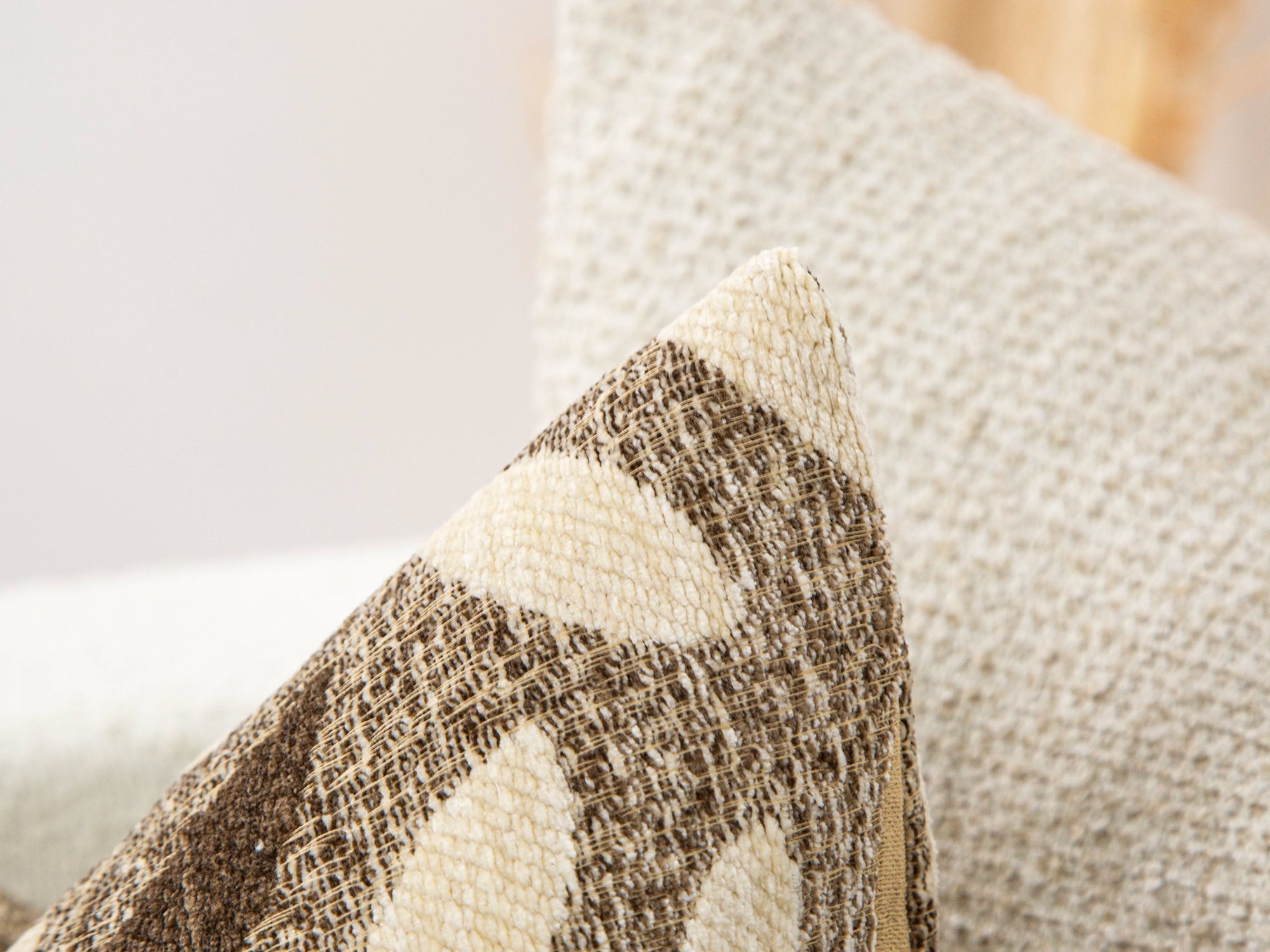 Neutral Mid-Century Botanical Pillow Cover