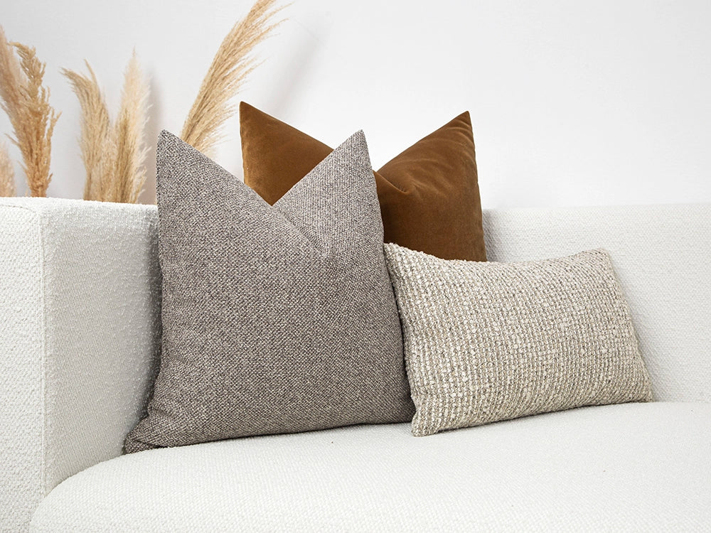 Dusty Brown Boho Pillow Cover