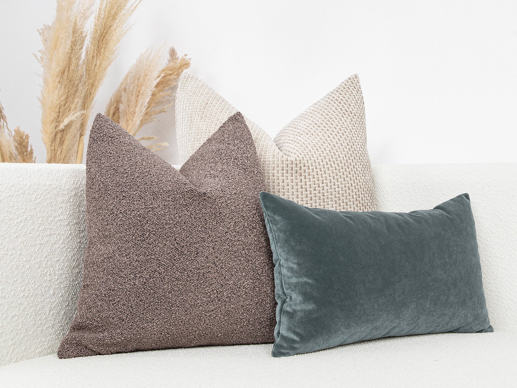 Dusty Rose Boucle Pillow Cover